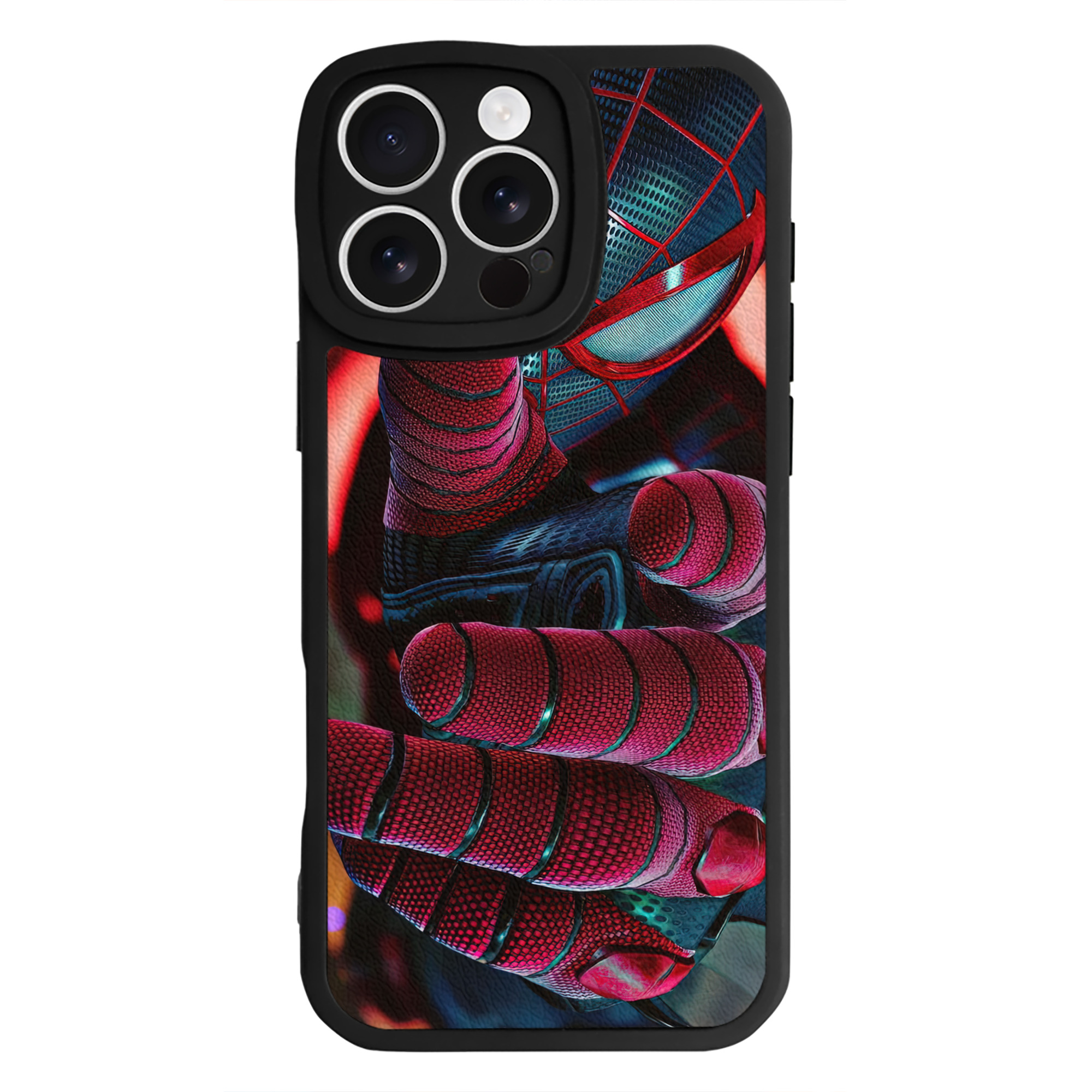 Spider Man スパイダーマン 【iPhone 16シリーズ対応】シリコンスマホケース（レザー調） 材質：シリコン